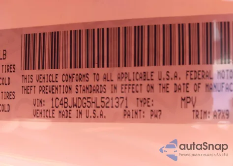 2017 Jeep Wrangler Unlimited Sport 4X4 z USA, uszkodzony, nr VIN 1C4BJWDG5HL521371